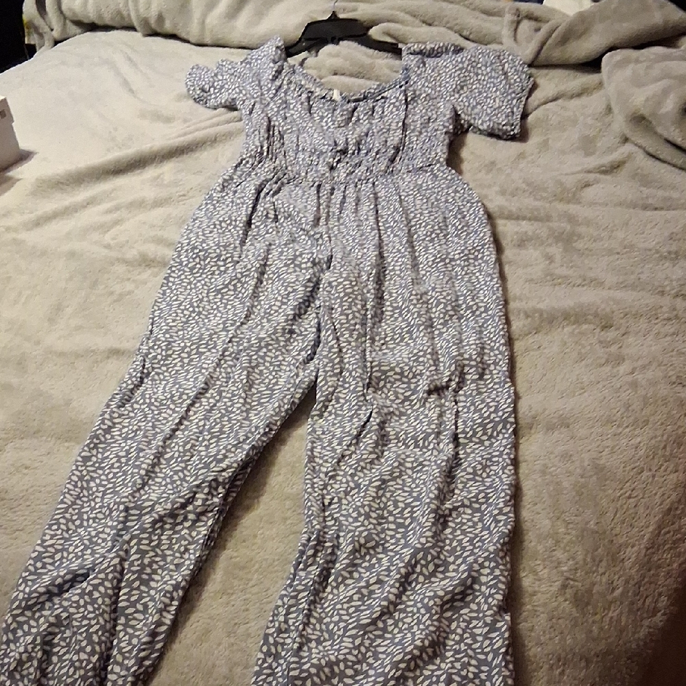 Floral Blue Jumpsuit